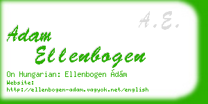 adam ellenbogen business card