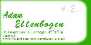 adam ellenbogen business card